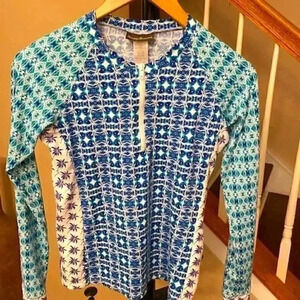 Tommy Bahama Activewear 3/4 Zip Top Size Small
